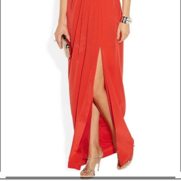 MALENE BIRGER Strapless Silk Gown, Crystal Belt - Picture 6 of 16